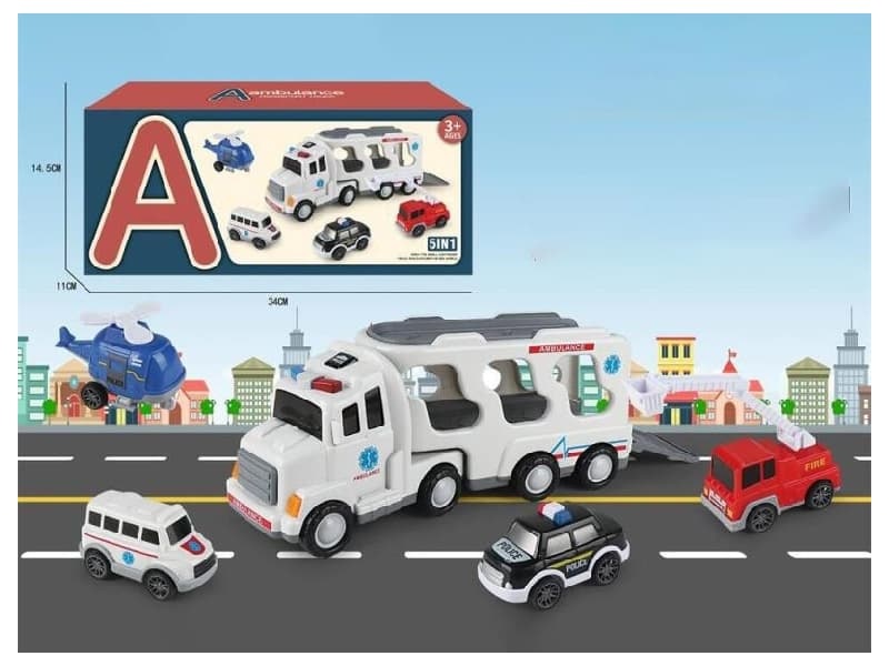 Friction Transport Car Wit Lights And Music