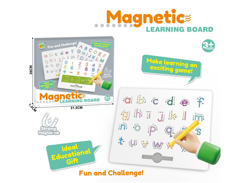 Magnetism Brush Drawing Board (Color Lowercase English) (207 Beads)