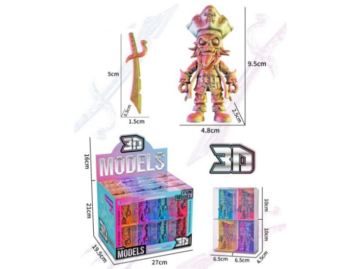 3D Skeleton Pirate (32Pcs Single Price)