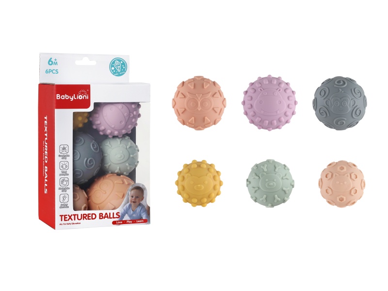 Vinyl Textured Balls 6pcs