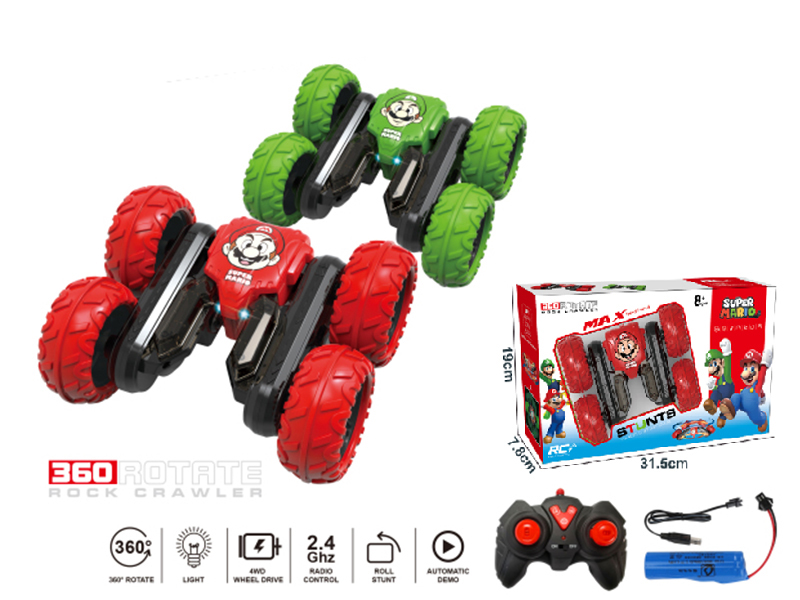 2.4G Remote Control Super Mario Stunt Car(Lights)