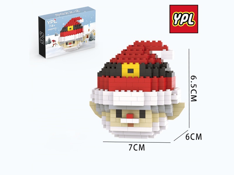 Christmas Series - Mushroom Santa Claus Building Blocks 388 PCS