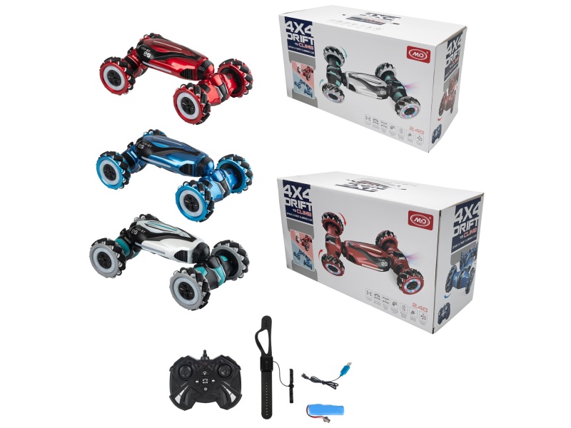 Remote Control Induction Extra-Large Size Spray Stunt Car With Lights