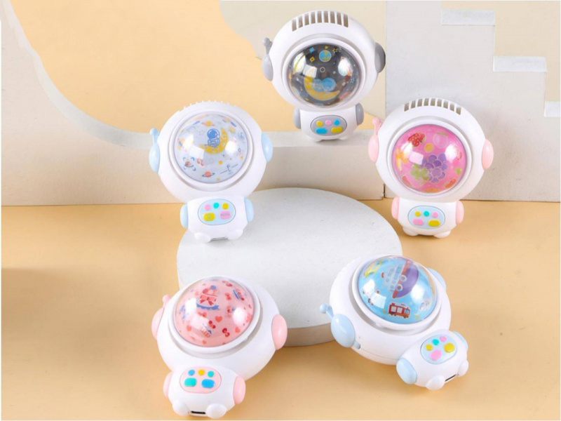 Usb Charging Mini Astronaut Starry Sky Light Small Fan
