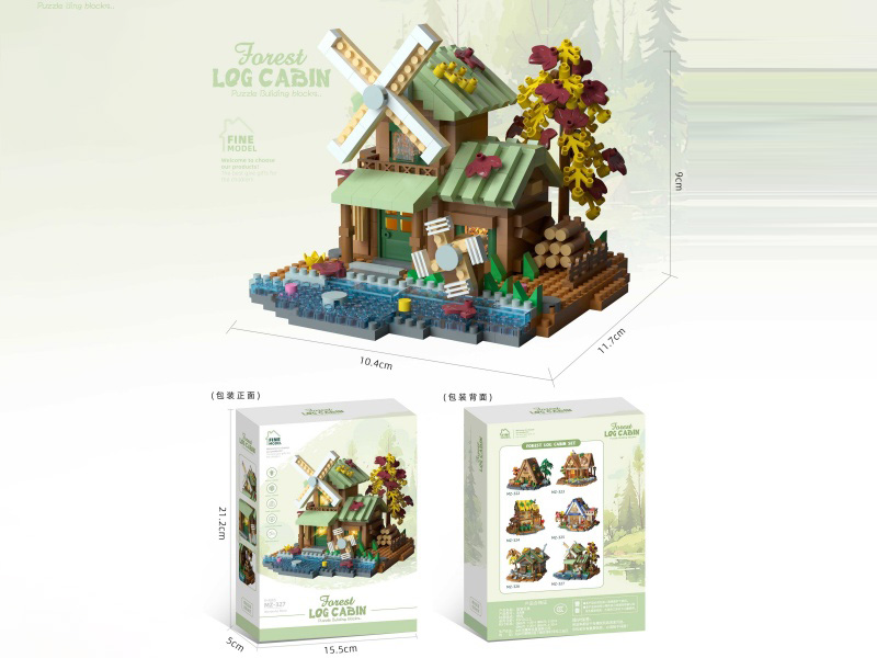 Building Blocks: Forest Secret Realm Theme - Windmill Treehouse 717 PCS