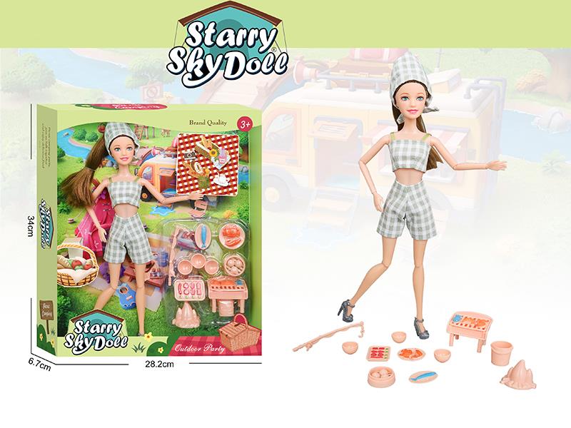 11.5 Inch 11-Joints Fashion Doll Outdoor Spring Outing Series