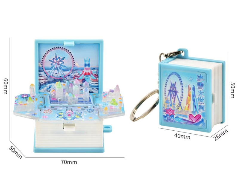 3D Foldable Pop-Up Book -Mini Ice And Snow World (Upgraded And Enhanced Version)