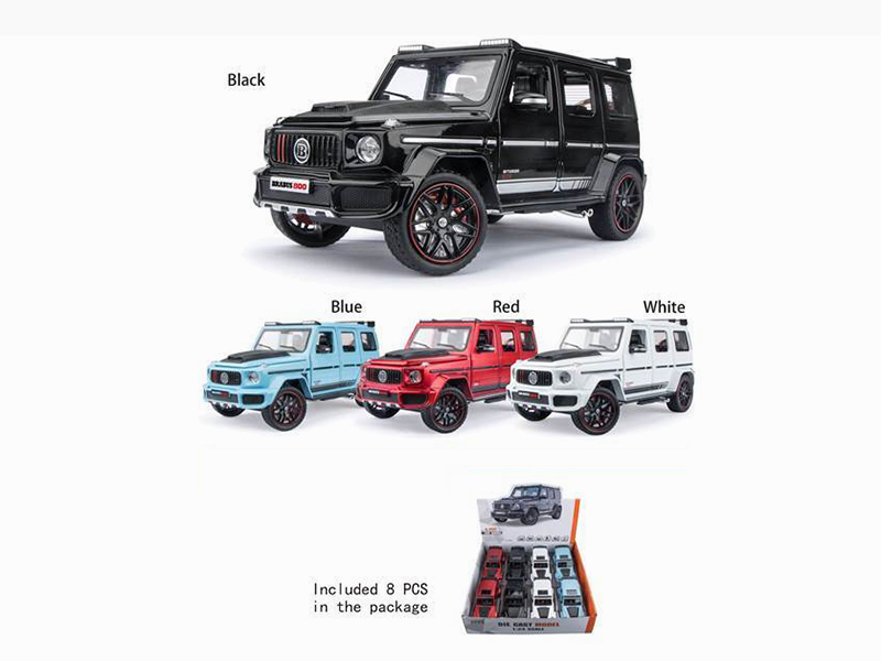 1:24 Mercedes-Benz G-class Barbossa G800 Alloy Cars 8pcs