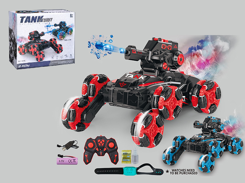 Remote Control Six Wheel Stunt Water Bomb Tank