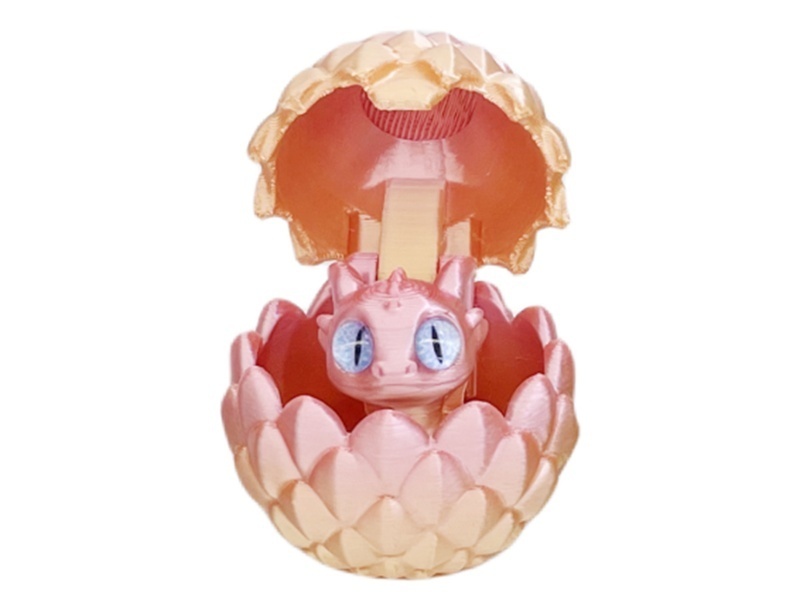 The Flip-Top Small Dragon Egg Has Glass Eyes Attached