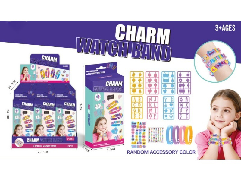 Diy Educational Beaded English Letter And Pattern Bracelet