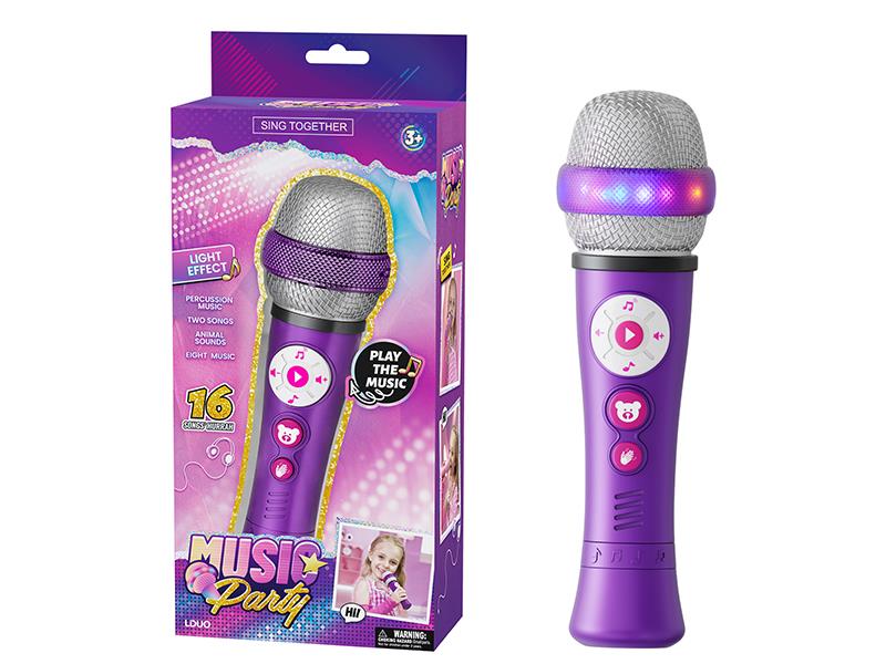 Microphone With Light And Music