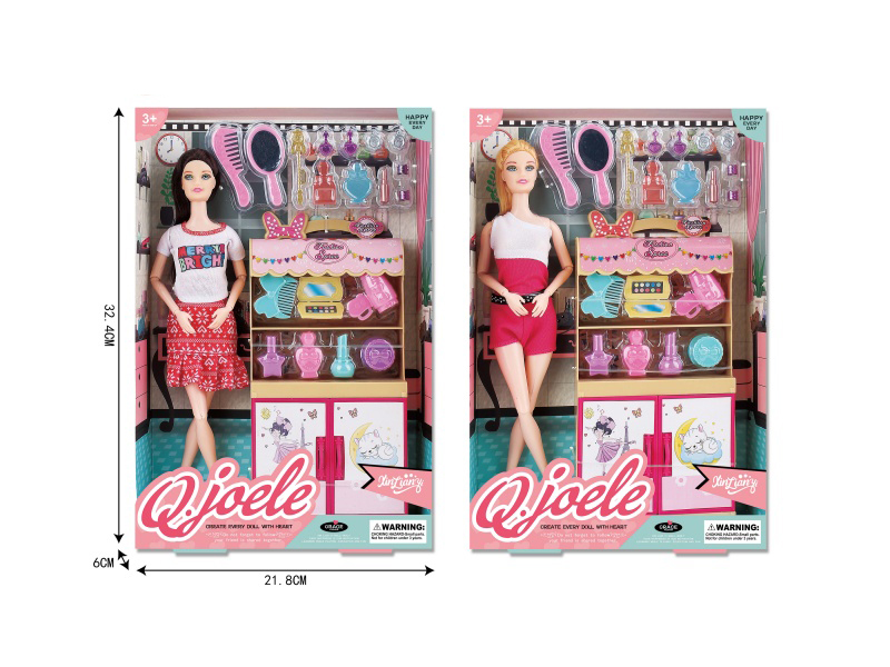 Joller 11.5-Inch Articulated Doll Makeup Set