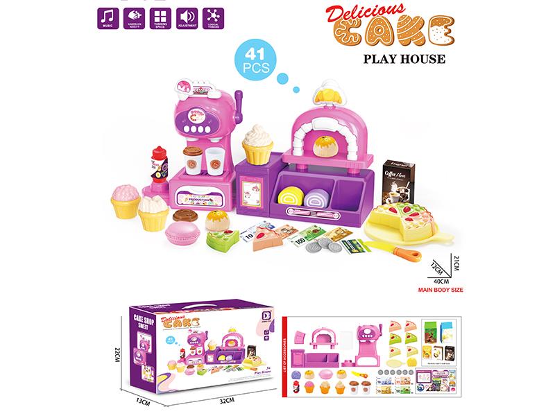Cake Shop Cashier Pretend Play Toy 41pcs