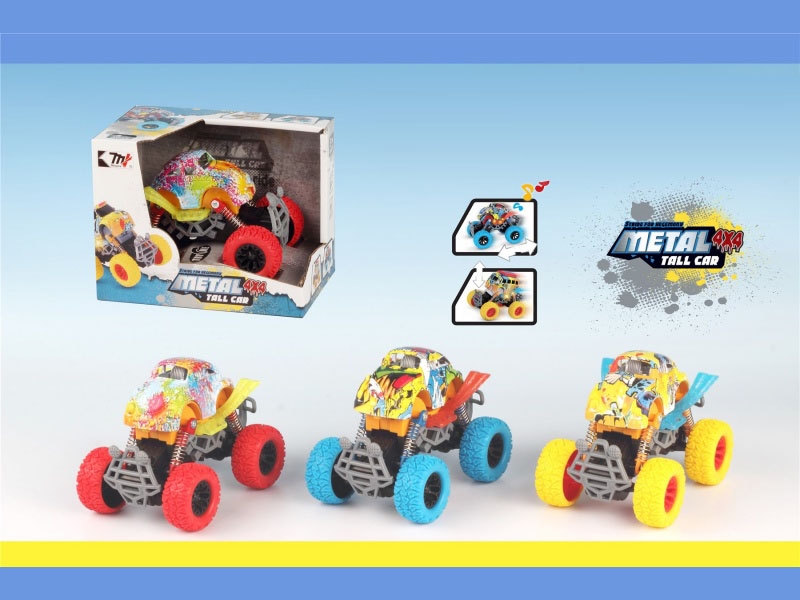 Dual-Inertia Alloy Car (With Lights And Sound