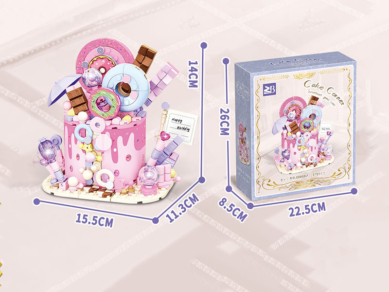Building Blocks: Girl Cake 378 Pieces