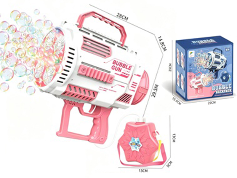 B/O Four Cylinder Bubble Machine With Backpack