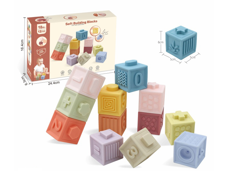 Zodiac & Numbers Soft Building Blocks 12pcs