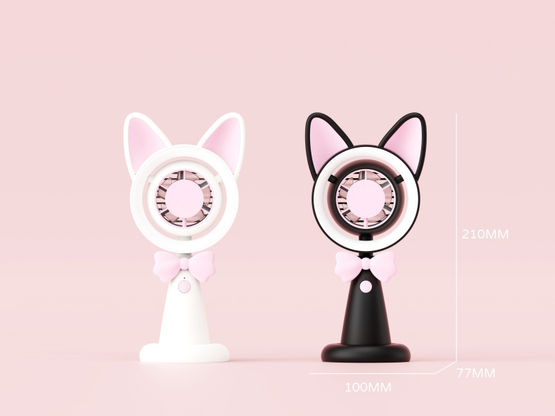Devon Rex Shaped Handheld Fan