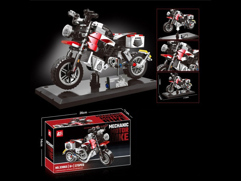 Building Blocks: 275 Pieces Motorcycle Series