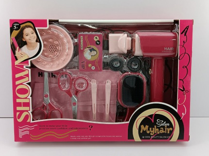 Simulated Hair Care Set (12-Piece Set With Hair Dryer)
