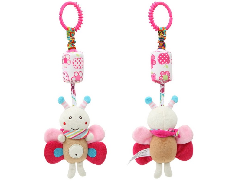 Baby Sound Bee Plush Bell Pendant