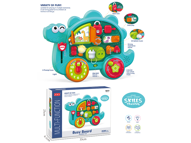 Busy Board Dinosaur Car