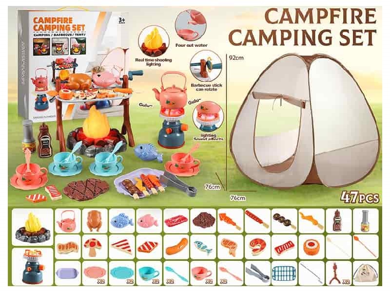 47PCS Outdoor Camping Set With Light And Sound