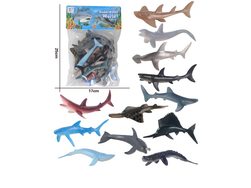 Pvc Simulates Ocean 12Pcs