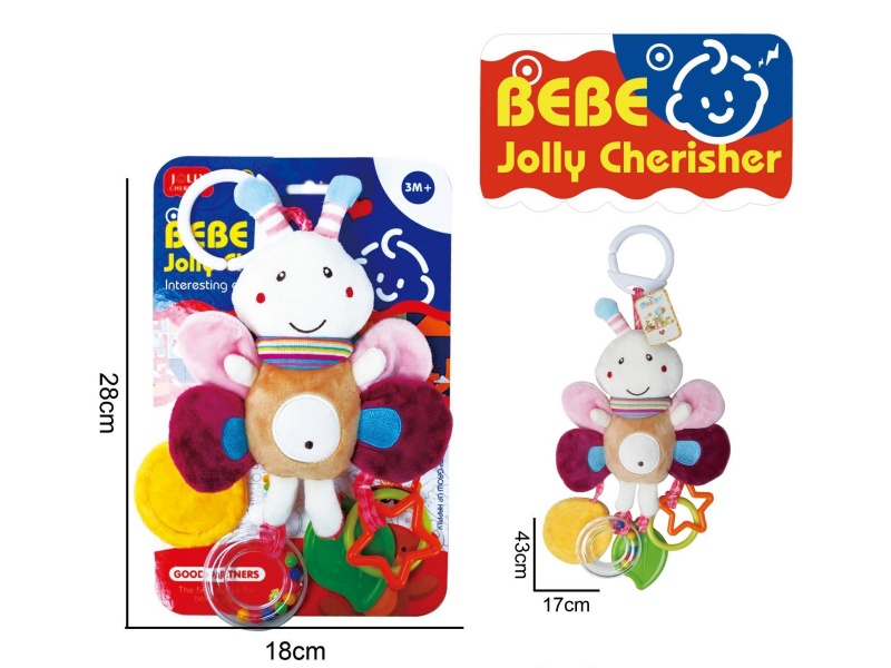 Baby Educational Plush Soothing Toy Bee Bed Hanging Toy