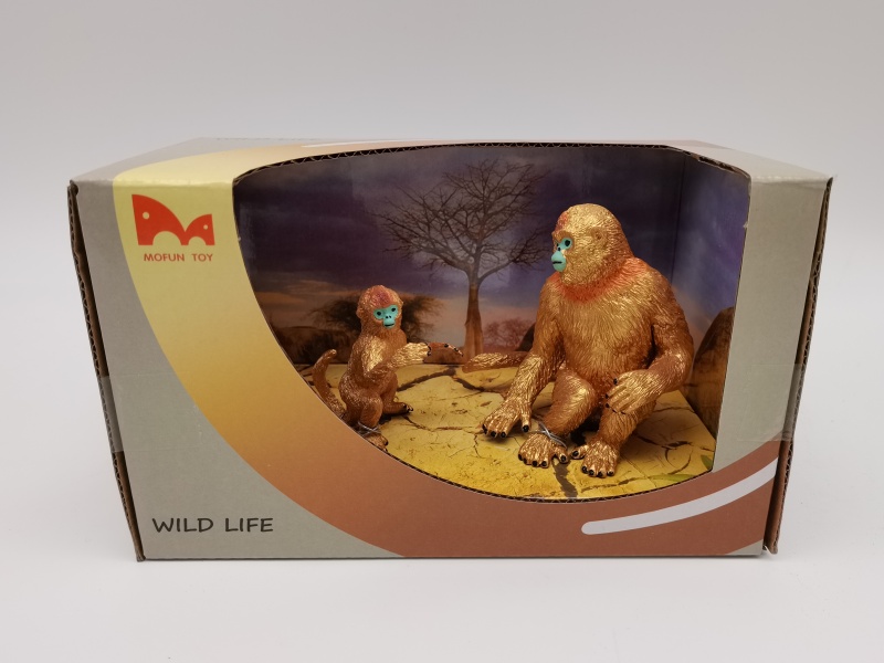 Baby Golden Monkey + Large Golden Monkey Model