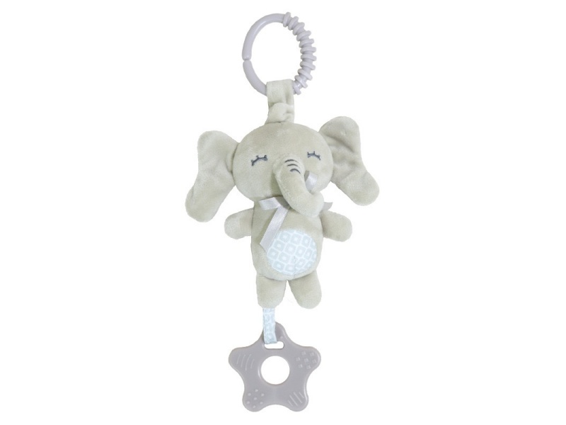 Voice Elephant Baby Comfort Teething Plush Pendant