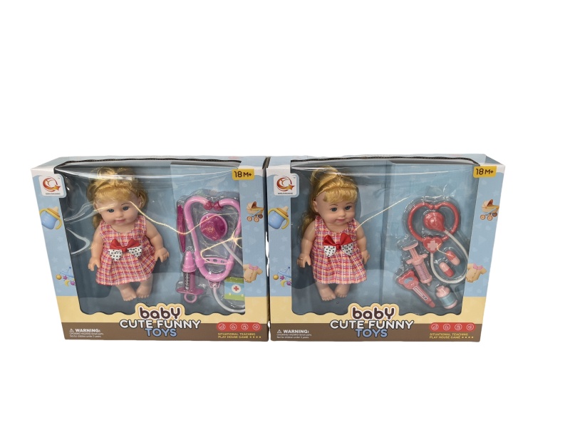 Two Sets Of 10-Inch Plush Toys And Medical Devices Are Mixed Together