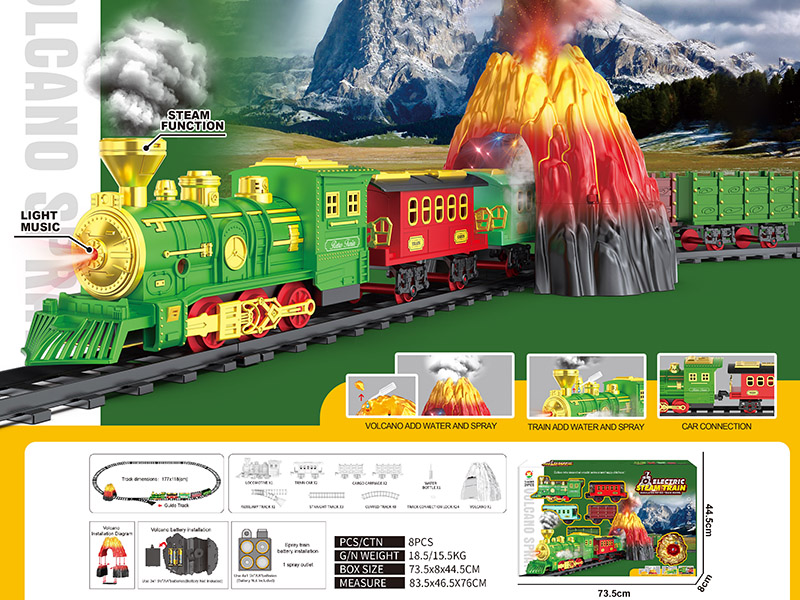 Classical Steam Electric Rail Train Toy