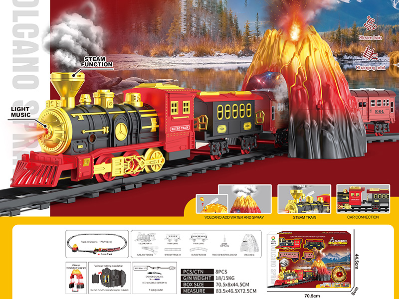 Classical Steam Electric Rail Train Toy
