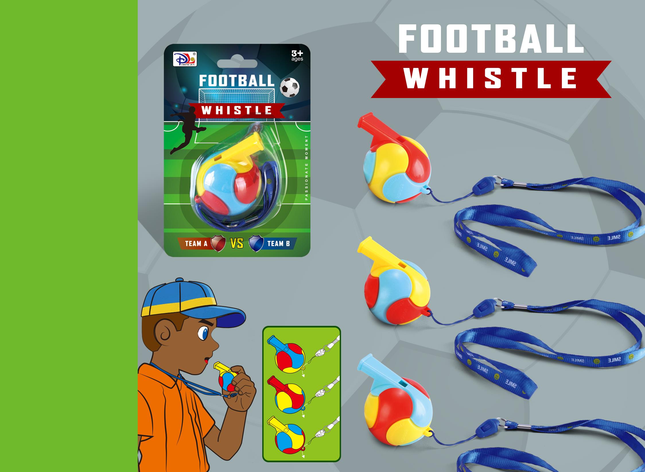 Three-Color Football Whistle Rope