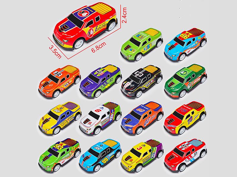 Pull Back Iron Race Cars Pickup Trucks(3PCS)