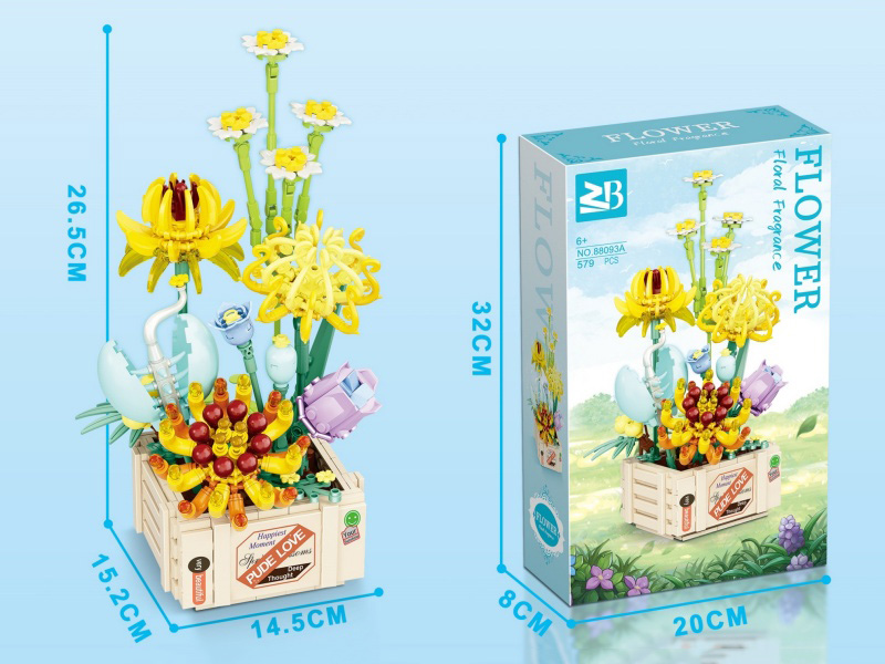 Building Blocks: Fragrant And Ethereal 579 Pieces