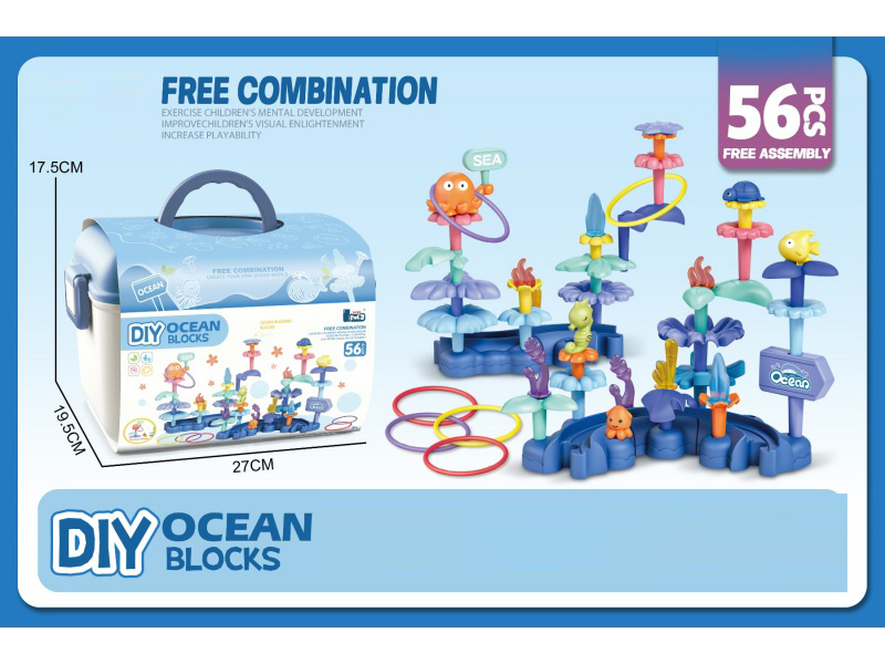 Diy Ocean Flower Arrangement 56 Pieces