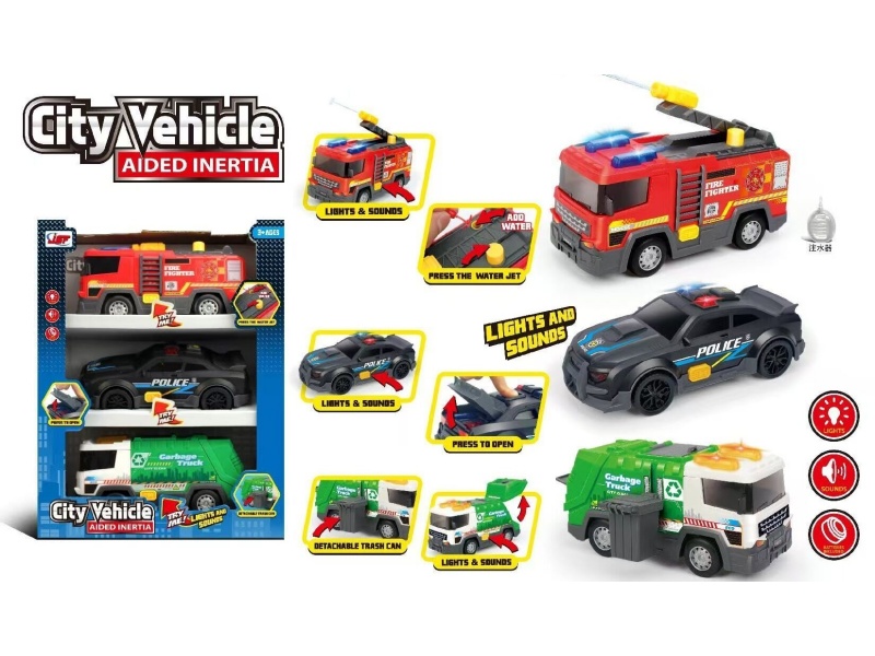 Sound And Light Inertial Car (Set)