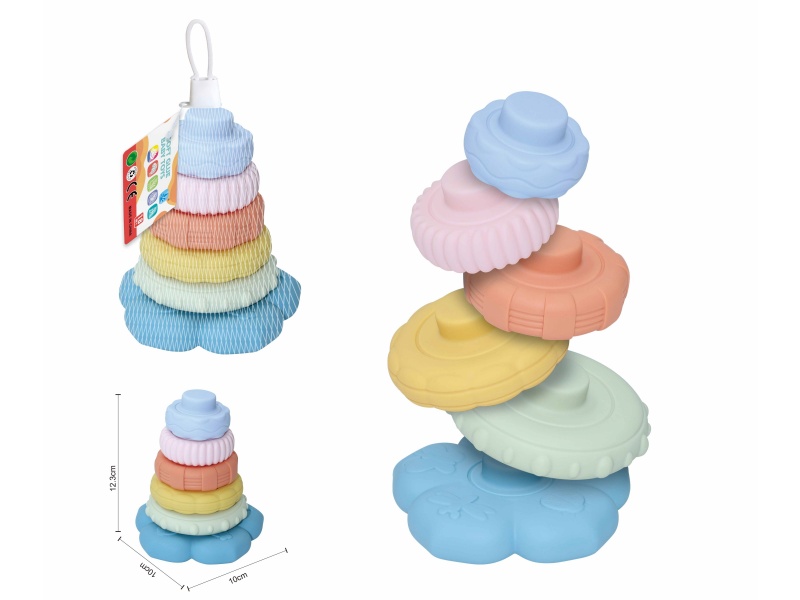 Soft Plastic Stacking Toy 6pcs
