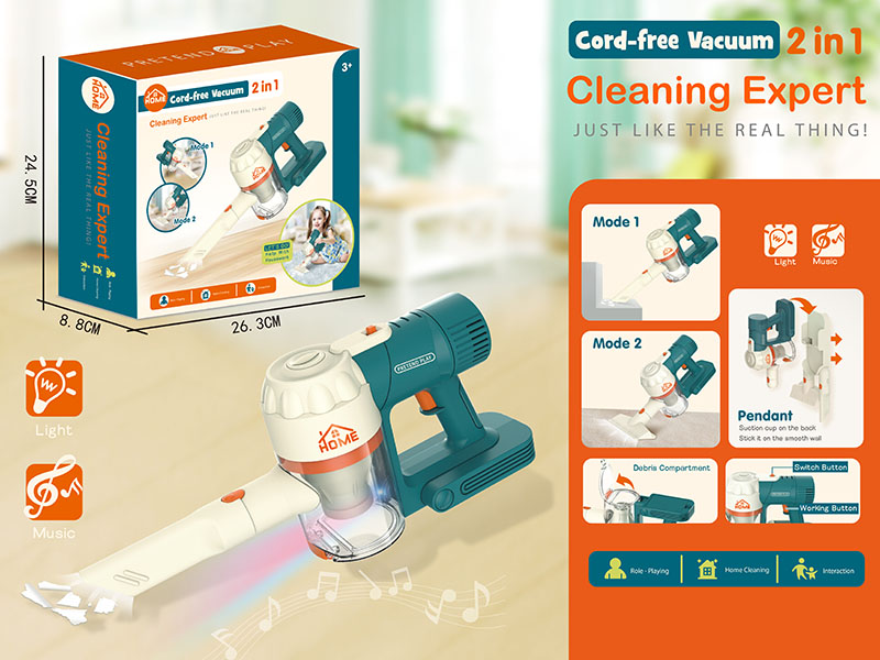 2 In 1 Vacuum Cleaner Toy