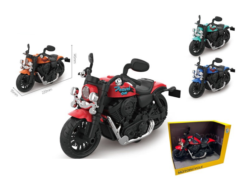 Inertial Audio-Visual Motorcycle In 4 Colors (3 Lr44 Buttons With Power Included)