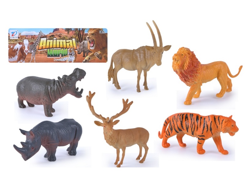 Solid Simulation Animal 6Pcs