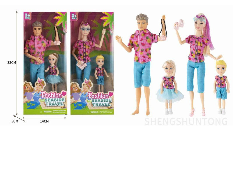 A 12-Inch Real 11-Joint Male Doll Named Ken With A 5-Inch Real Little Kelly Camera And An 11.5-Inch Real 11-Joint Doll With A 5-Inch Real Little Kelly Brother + Binocular Glasses