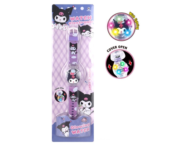 Kulomi Clamshell Light Music Watch