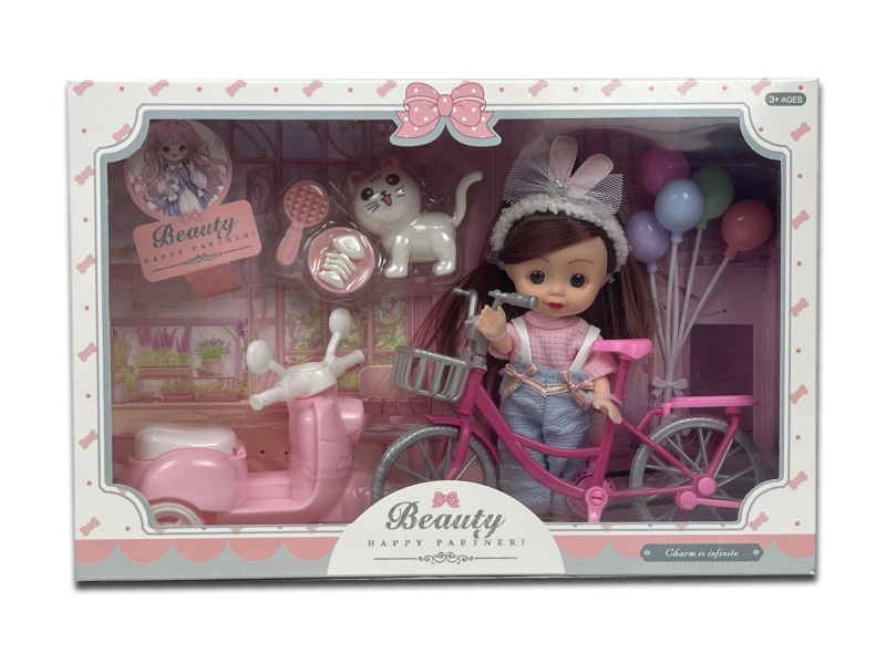 A 6-Inch Girl Playing House