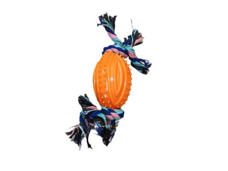 Double-Knot Rugby Pet Toy