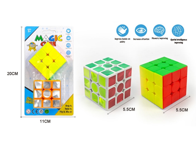 3X3 5.6K'S Cube (Solid Color + Mirror Label Mixed Edition)