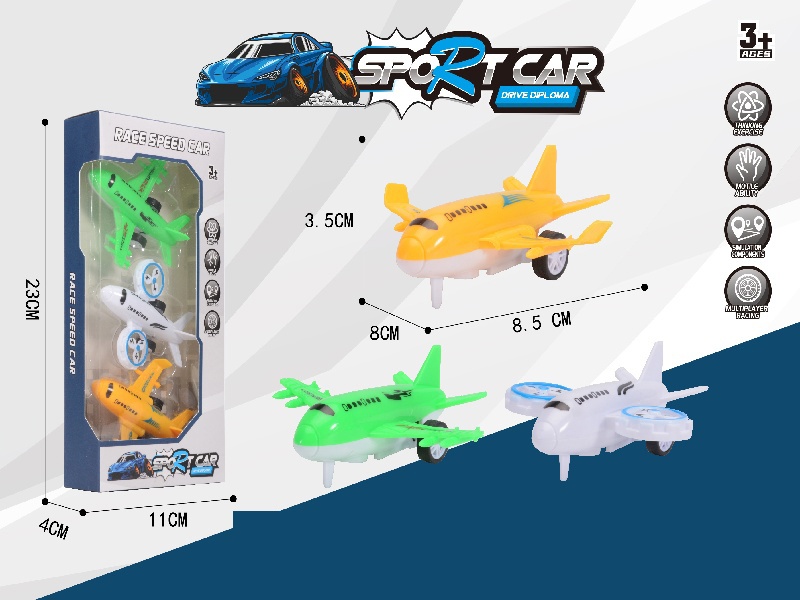Pull Back 3 Aircraft